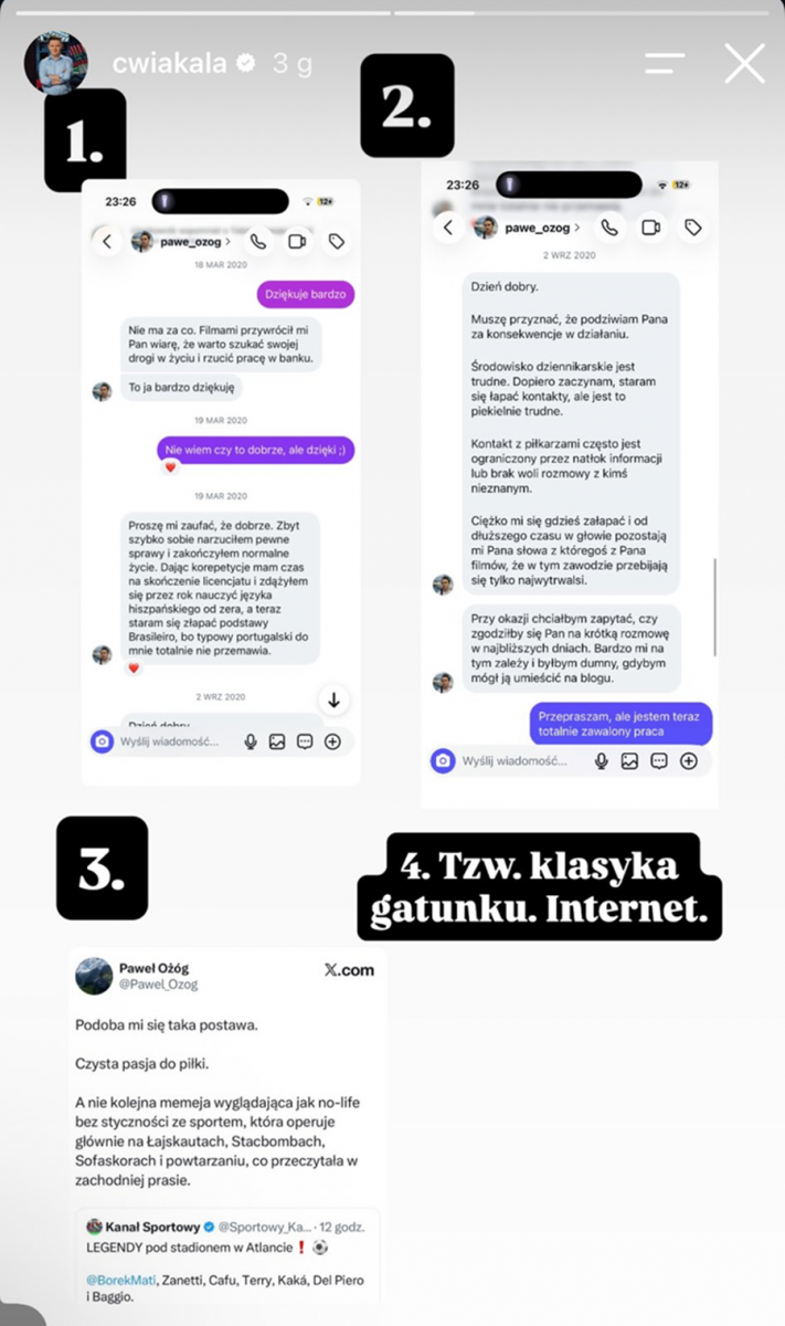Tomasz Ćwiąkała ODPOWIADA na krytykę (?) kibica i... PUBLIKUJE SCREENY ROZMÓW :D